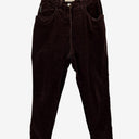 Second-Hand - Armani Jeans Chocolate Velvet Tapered Pants Size 6 - SwapUp