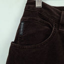 Second-Hand - Armani Jeans Chocolate Velvet Tapered Pants Size 6 - SwapUp