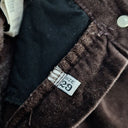Second-Hand - Armani Jeans Chocolate Velvet Tapered Pants Size 6 - SwapUp