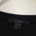 Second-Hand - COS Black High Low Look Dress Size L - SwapUp