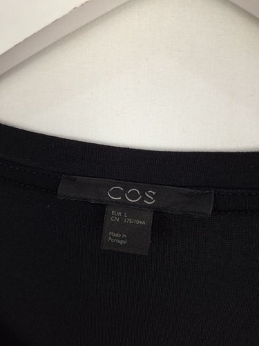 Second-Hand - COS Black High Low Look Dress Size L - SwapUp