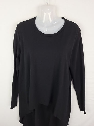 Second-Hand - COS Black High Low Look Dress Size L - SwapUp