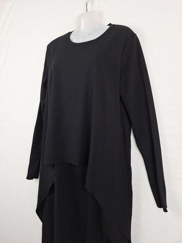 Second-Hand - COS Black High Low Look Dress Size L - SwapUp