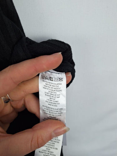 Second-Hand - French Connection Ribbed Sleeveless Long Top Size S - SwapUp