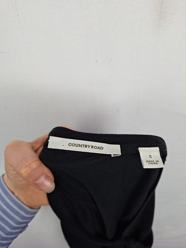 Second-Hand - Country Road Bow Drape Mini Dress Size S - SwapUp