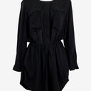 Second-Hand - Witchery Breezy Black Mini Shirt Dress Size 8 - SwapUp