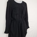 Second-Hand - Witchery Breezy Black Mini Shirt Dress Size 8 - SwapUp