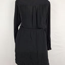 Second-Hand - Witchery Breezy Black Mini Shirt Dress Size 8 - SwapUp