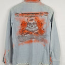 Second-Hand - Gypsy Soul Denim Spray Punk Jacket Size XS - SwapUp