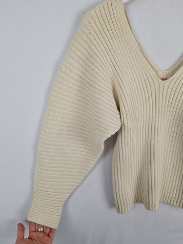 Second-Hand - Scotch & Soda Cocoon Knit Beige Jumper Size S - SwapUp