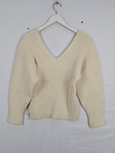 Second-Hand - Scotch & Soda Cocoon Knit Beige Jumper Size S - SwapUp