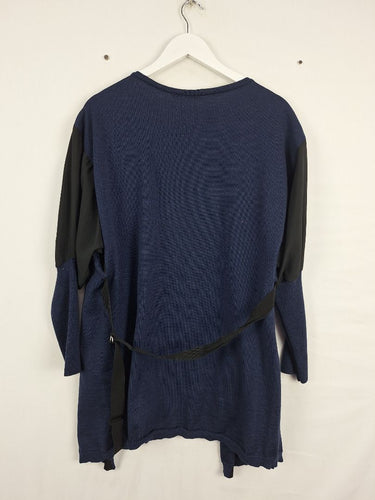 Second-Hand - Beatrice. B Midnight Wool Throwover Cardigan Size S - SwapUp