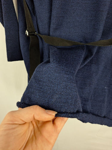 Second-Hand - Beatrice. B Midnight Wool Throwover Cardigan Size S - SwapUp