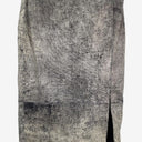 Second-Hand - Ginger & Smart Worn-out Print Leather Pencil Skirt Size 8 - SwapUp