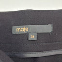 Second-Hand - Maje Black Silver Button Asymmetrical Skirt Size S - SwapUp
