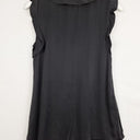 Second-Hand - Zimmermann Black Silk Frill Pure Silk Top Size 8 - SwapUp