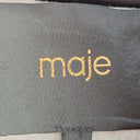 Second-Hand - Maje Wool Blend Fur Hood Zip Coat Size S - SwapUp