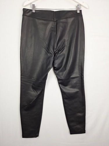 Second-Hand - Biba Faux Leather Stretch Leggings Size 14 - SwapUp