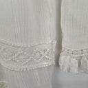 Second-Hand - Indikah Lace Tassel White Long Top Size 10 - SwapUp
