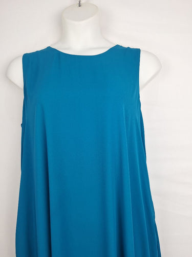 Second-Hand - Bird By Design Teal High-Low Midi Dress Size 18 - SwapUp
