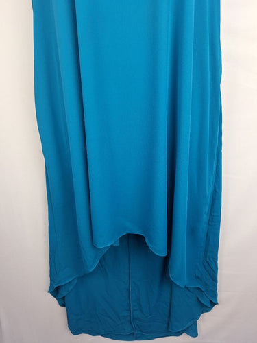 Second-Hand - Bird By Design Teal High-Low Midi Dress Size 18 - SwapUp