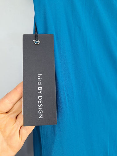 Second-Hand - Bird By Design Teal High-Low Midi Dress Size 18 - SwapUp