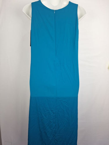 Second-Hand - Bird By Design Teal High-Low Midi Dress Size 18 - SwapUp