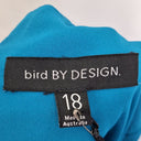 Second-Hand - Bird By Design Teal High-Low Midi Dress Size 18 - SwapUp