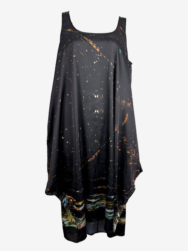 Elk Satin Lantern Midi Dress Size L