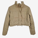 Second-Hand - cools club Olive Cropped Puffer Jacket Size 8 - SwapUp