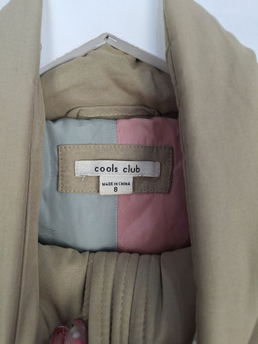 Second-Hand - cools club Olive Cropped Puffer Jacket Size 8 - SwapUp