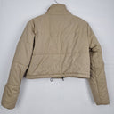 Second-Hand - cools club Olive Cropped Puffer Jacket Size 8 - SwapUp
