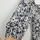 Second-Hand - Sportscraft Shirred Bodice Navy Floral Top Size 6 - SwapUp