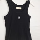 Second-Hand - Ode Off Duty Black Ribbed Top Size S - SwapUp