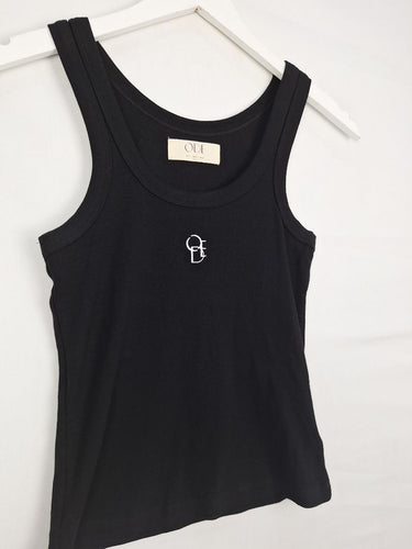 Second-Hand - Ode Off Duty Black Ribbed Top Size S - SwapUp