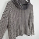 Second-Hand - Yarra Trail Textured Wide Roll Neck Top Size L - SwapUp