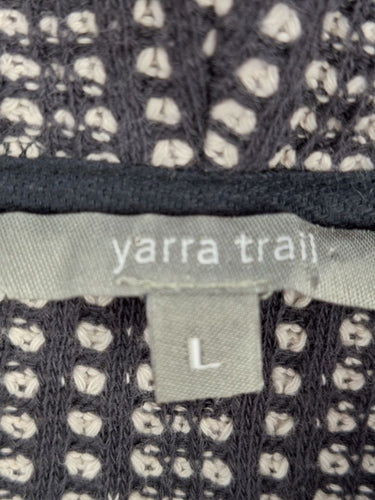 Second-Hand - Yarra Trail Textured Wide Roll Neck Top Size L - SwapUp