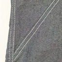 Second-Hand - Stretchy Jean Look Pants With Contrast Stitching Size - SwapUp