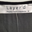 Second-Hand - Layer'd Silk Trim Tie Up Gathered Dress Size N/A - SwapUp