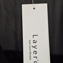 Second-Hand - Layer'd Silk Trim Tie Up Gathered Dress Size N/A - SwapUp