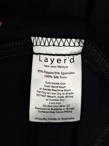 Second-Hand - Layer'd Silk Trim Tie Up Gathered Dress Size N/A - SwapUp