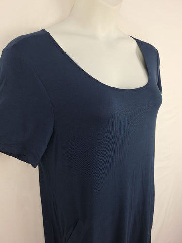Second-Hand - Layer'd Navy Casual Shift Dress Size N/A - SwapUp