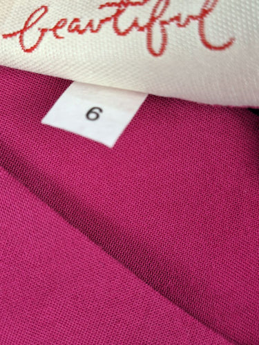 Second-Hand - Maiocchi Dusty Magenta Comfortable Singlet Top Size 6 - SwapUp