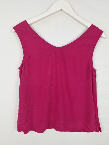 Second-Hand - Maiocchi Dusty Magenta Comfortable Singlet Top Size 6 - SwapUp