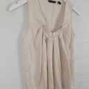 Second-Hand - Country Road Elegant Gathered Off White Top Size XS - SwapUp