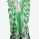 Second-Hand - Shirty Green Lolly Stripe Kaftan Dress Size M - SwapUp