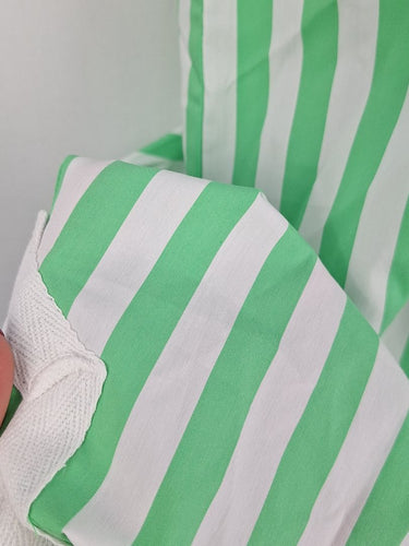 Second-Hand - Shirty Green Lolly Stripe Kaftan Dress Size M - SwapUp