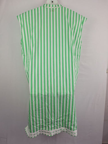Second-Hand - Shirty Green Lolly Stripe Kaftan Dress Size M - SwapUp