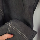 Second-Hand - Taking Shape Grey Mid Weight Contrast Stitch Capri Pants Size 22 - SwapUp