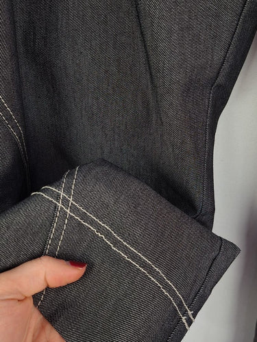 Second-Hand - Taking Shape Grey Mid Weight Contrast Stitch Capri Pants Size 22 - SwapUp